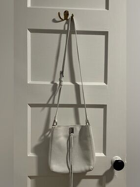 Rebecca Minkhoff White Leather Shoulder Bag Handbag